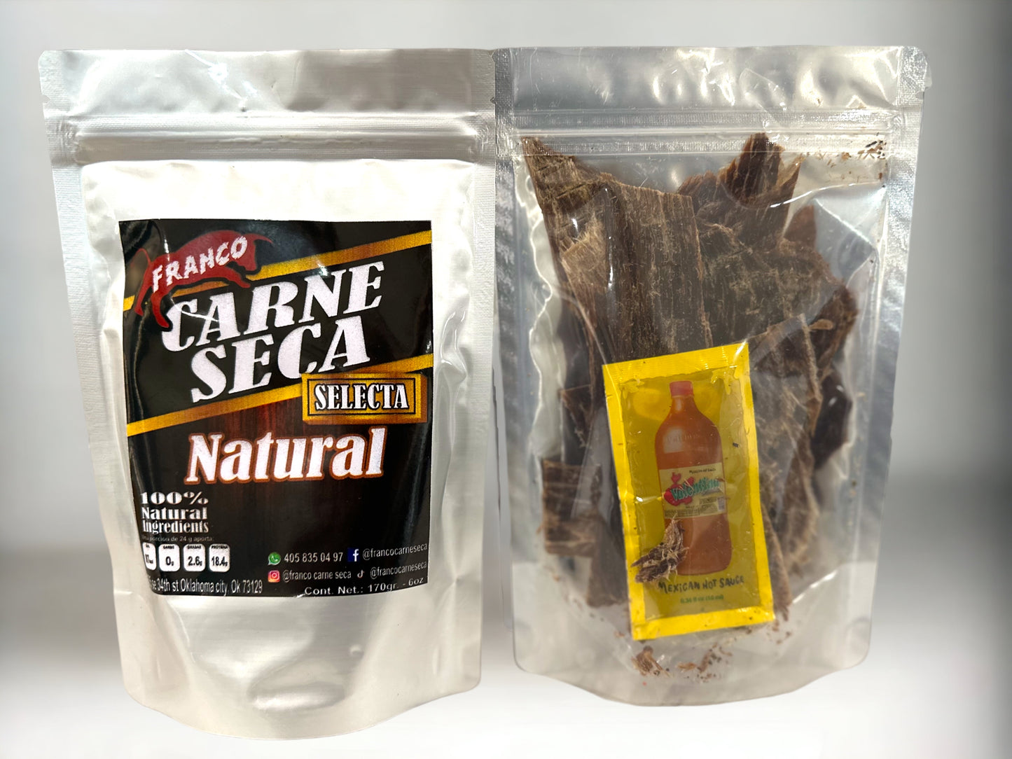 Natural carne seca.