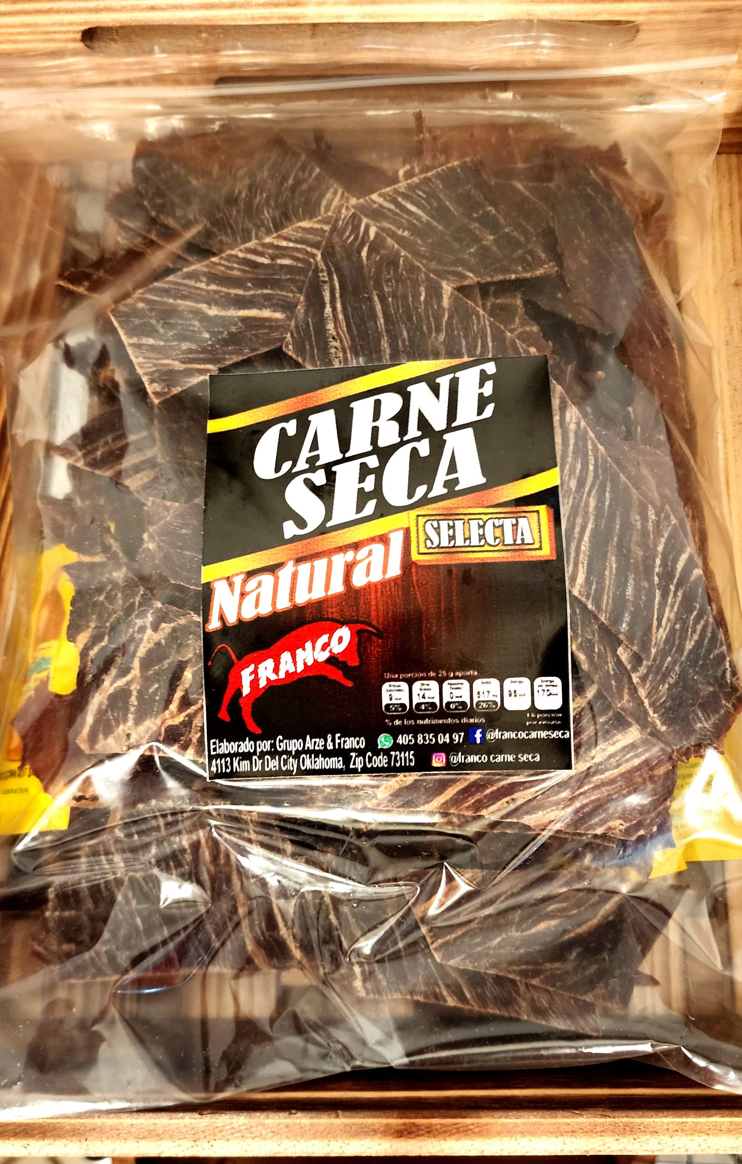 Natural carne seca.