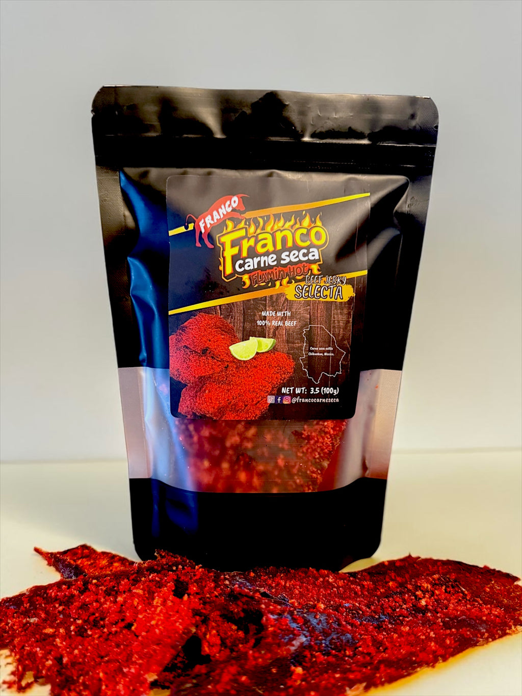 Flamin hot cheetos Carne seca/ beef jerky 3.5 oz Mexican Style