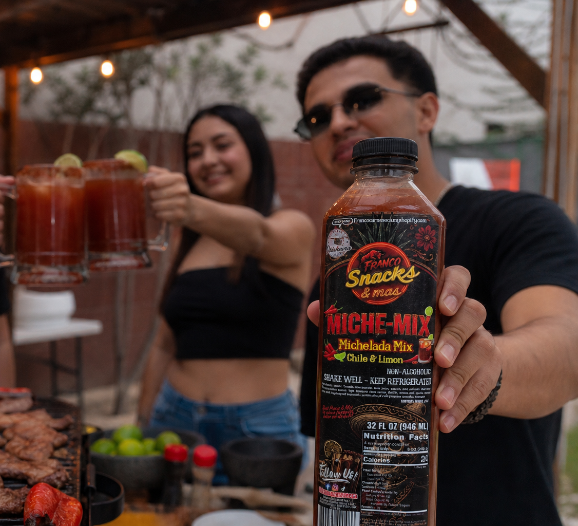 Miche-Mix Franco, Michelada mix Chile Limón flavor, 32 oz.